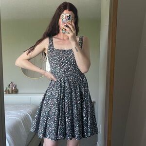 Soprano Dark Floral Mini Dress